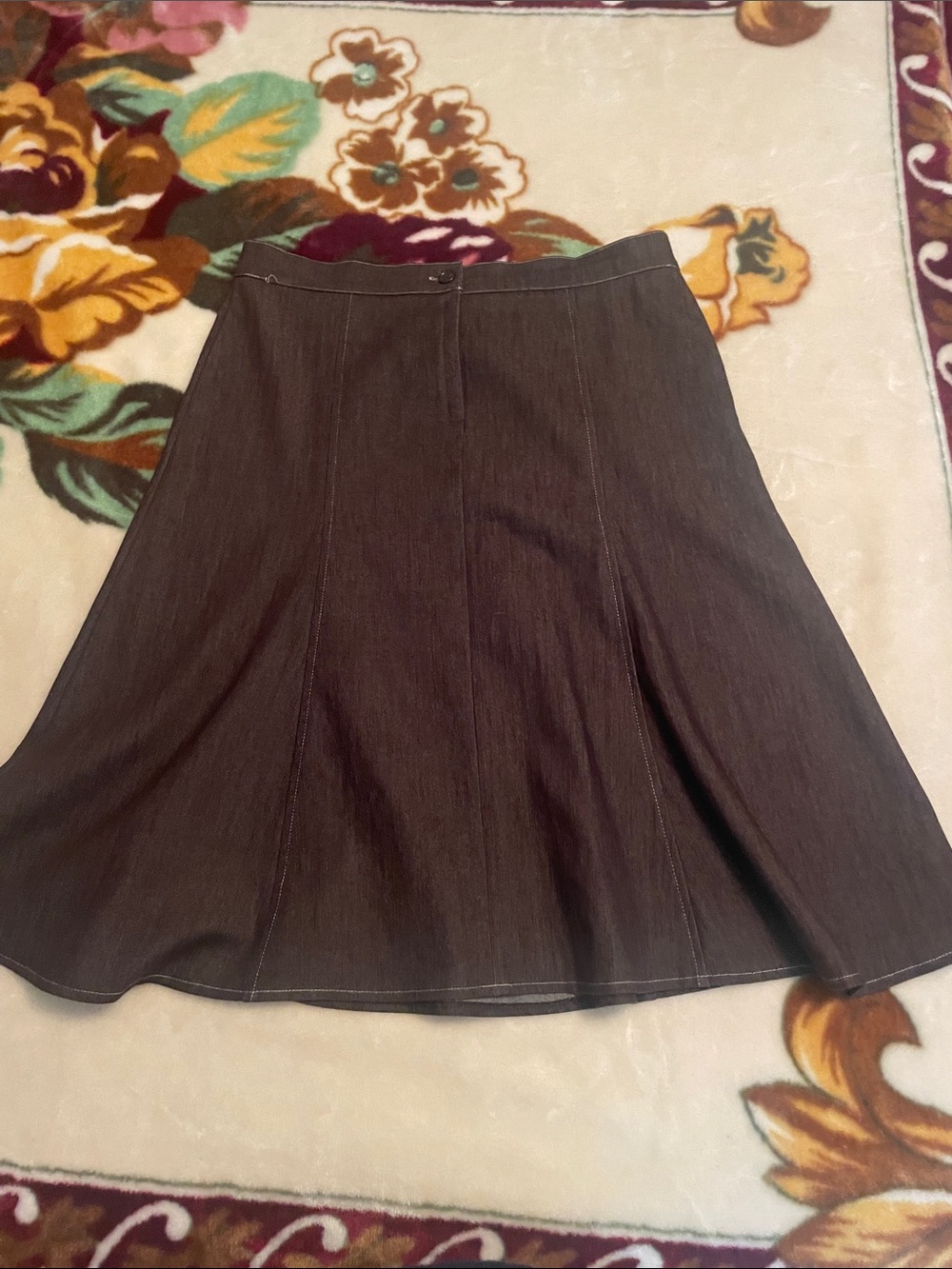 Classic A-Line Brownish Skirt